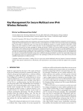 Báo cáo hóa học: " Key Management for Secure Multicast over IPv6 Wireless Networks"