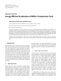 Báo cáo hóa học: "  Research Article Energy-Efﬁcient Acceleration of MPEG-4 Compression Tools"