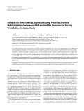 Báo cáo hóa học: " Analysis of Free Energy Signals Arising from Nucleotide Hybridization between rRNA and mRNA Sequences during Translation in Eubacteria"