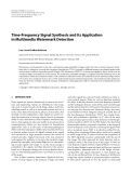 Báo cáo hóa học: " Time-Frequency Signal Synthesis and Its Application in Multimedia Watermark Detection"