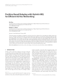 Báo cáo hóa học: " Position-Based Relaying with Hybrid-ARQ for Efﬁcient Ad Hoc Networking"