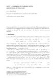 FINITE DIFFERENCE SCHEMES WITH MONOTONE OPERATORS N. C. APREUTESEI Received 13 October 2003 and in