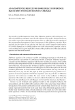 AN ASYMPTOTIC RESULT FOR SOME DELAY DIFFERENCE EQUATIONS WITH CONTINUOUS VARIABLE CH. G. PHILOS AND