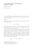 ON THE GROWTH RATE OF GENERALIZED FIBONACCI NUMBERS DONNIELL E. FISHKIND Received 1 May 2004  Let