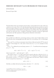 PERIODIC BOUNDARY VALUE PROBLEMS ON TIME SCALES ´ PETR STEHLIK Received 20 April 2004  We extend