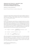 PERIODIC SOLUTIONS OF A DISCRETE-TIME DIFFUSIVE SYSTEM GOVERNED BY BACKWARD DIFFERENCE