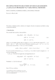 MULTIPLE POSITIVE SOLUTIONS OF SINGULAR DISCRETE p-LAPLACIAN PROBLEMS VIA VARIATIONAL METHODS RAVI