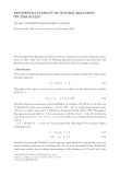 EXPONENTIAL STABILITY OF DYNAMIC EQUATIONS ON TIME SCALES ALLAN C. PETERSON AND YOUSSEF N. RAFFOUL