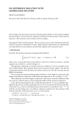 ON DIFFERENCE EQUATION WITH GENERALIZED DILATION PAVEL PLASCHINSKY Received 22 July 2004; Revised 24
