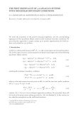 THE FIRST EIGENVALUE OF p-LAPLACIAN SYSTEMS WITH NONLINEAR BOUNDARY CONDITIONS D. A. KANDILAKIS, M.