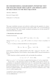 MULTIDIMENSIONAL KOLMOGOROV-PETROVSKY TEST FOR THE BOUNDARY REGULARITY AND IRREGULARITY OF SOLUTIONS