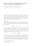 EIGENVALUE PROBLEMS FOR DEGENERATE NONLINEAR ELLIPTIC EQUATIONS IN ANISOTROPIC MEDIA ˘ DUMITRU