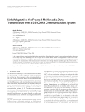 Báo cáo hóa học: "  Link Adaptation for Framed Multimedia Data Transmission over a DS-CDMA Communication System"