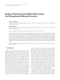 Báo cáo hóa học: " Design of Nonrecursive Digital Filters Using the Ultraspherical Window Function"