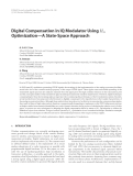 Báo cáo hóa học: "  Digital Compensation in IQ Modulator Using H∞ Optimization—A State-Space Approach"