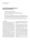 Báo cáo hóa học: "The Finite Heisenberg-Weyl Groups in Radar and Communications"