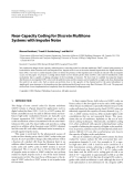 Báo cáo hóa học: "Near-Capacity Coding for Discrete Multitone Systems with Impulse Noise"