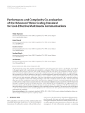 Báo cáo hóa học: "  Performance and Complexity Co-evaluation of the Advanced Video Coding Standard for Cost-Effective Multimedia Communications"