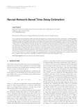 Báo cáo hóa học: " Neural-Network-Based Time-Delay Estimation Samir Shaltaf"