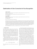 Báo cáo hóa học: " Optimization of Color Conversion for Face Recognition"