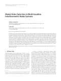 Báo cáo hóa học: " Model Order Selection in Multi-baseline Interferometric Radar Systems"