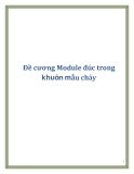 Đề cương Module đúc trong khuôn mẫu chảy