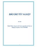 Đề tài: Hoàn thiện công tác Kế toán nguyên vật liệu tại Công ty cổ phần TECCO HÀ NỘI