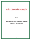 Đề tài: Hoàn thiện công tác kế toán nguyên vật liệu tại Công ty CP Đá Vôi Hà Nam