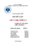 Bài tiểu luận Vật lý đại cương
