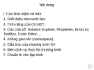 Lập trình  Microsoft.NET