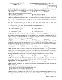 ĐỀ THI THỬ ĐẠI HỌC LẦN 1 NĂM 2012 MÔN VẬT LÝ THPT THUẬN THÀNH 3 - MÃ ĐỀ 135