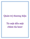 Quản trị thương hiệu Từ một đến một chùm tia laser