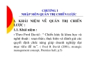 QUẢN TRỊ CHIẾN LƯỢC