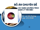 Đồ án chuyên đề: Xây dựng chương trình quản lý tiền điện