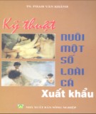 Một số loài cá xuất khẩu và kỹ thuật nuôi