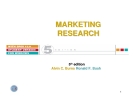 MARKETING RESEARCH RESEARCH