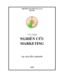 Giáo trình Nghiên cứu marketing - ThS. Nguyễn Anh Sơn