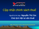 Cập nhật chính sách thuế