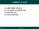 Lập trình web-Chương 4: Hàm