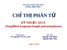 Chỉ thị phân tử: Kỹ thuật AFLP