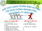 Báo cáo marketing: Đối thủ cạnh tranh ảnh hưởng tới hoạt động Marketing của công ty Unilever