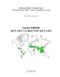 GIÁO TRÌNH QUỸ GEN VÀ BẢO TỒN QUỸ GEN