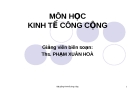 Môn học Kinh tế cộng đồng