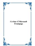 Cơ bản về Microsoft Frontpage - Chương 1: Làm quen với môi trường làm việc của Microsoft Frontpage 