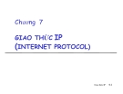 Bài giảng mạng máy tính: Giao thức IP