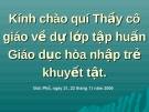 DẠY HỌC HÒA NHẬP TRẺ KHUYẾT TẬT