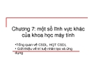 Giới thiệu Khoa học máy tính - Chương 7