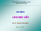 Bài giảng Sinh học đất
