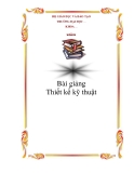 Bài giảng về Thiết kế kỹ thuật