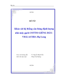 Đề tài “Khảo sát thiết kế hệ thống cân băng định lượng nhà máy gạch COTTO Đáy Giếng VIGLACERA Hạ Long”